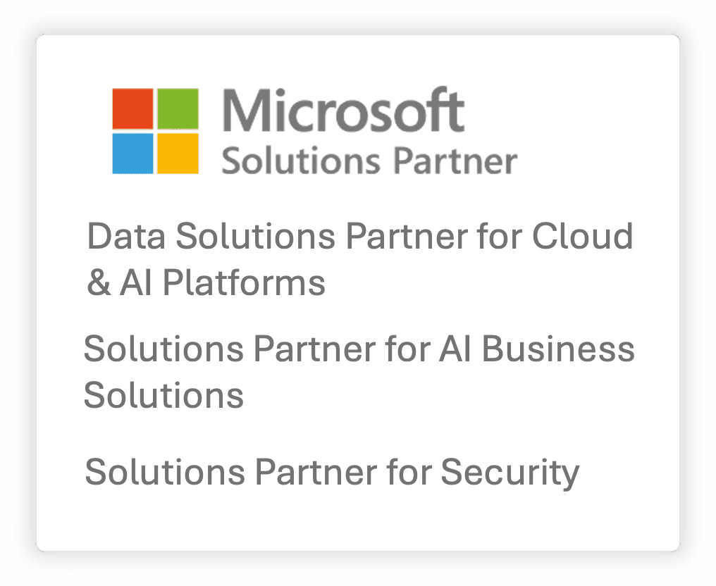 Microsoft Solutions Partner designations BD-S is working towards: Data Solutions Partner for Cloud & AI Platforms, Solutions Partner for AI Business Solutions, Solutions Partner for Security